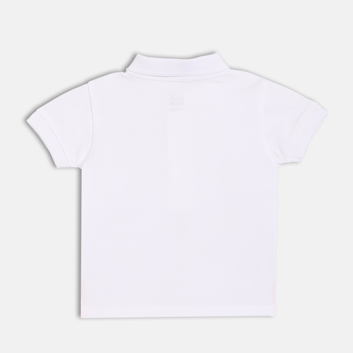 Boys White Polo