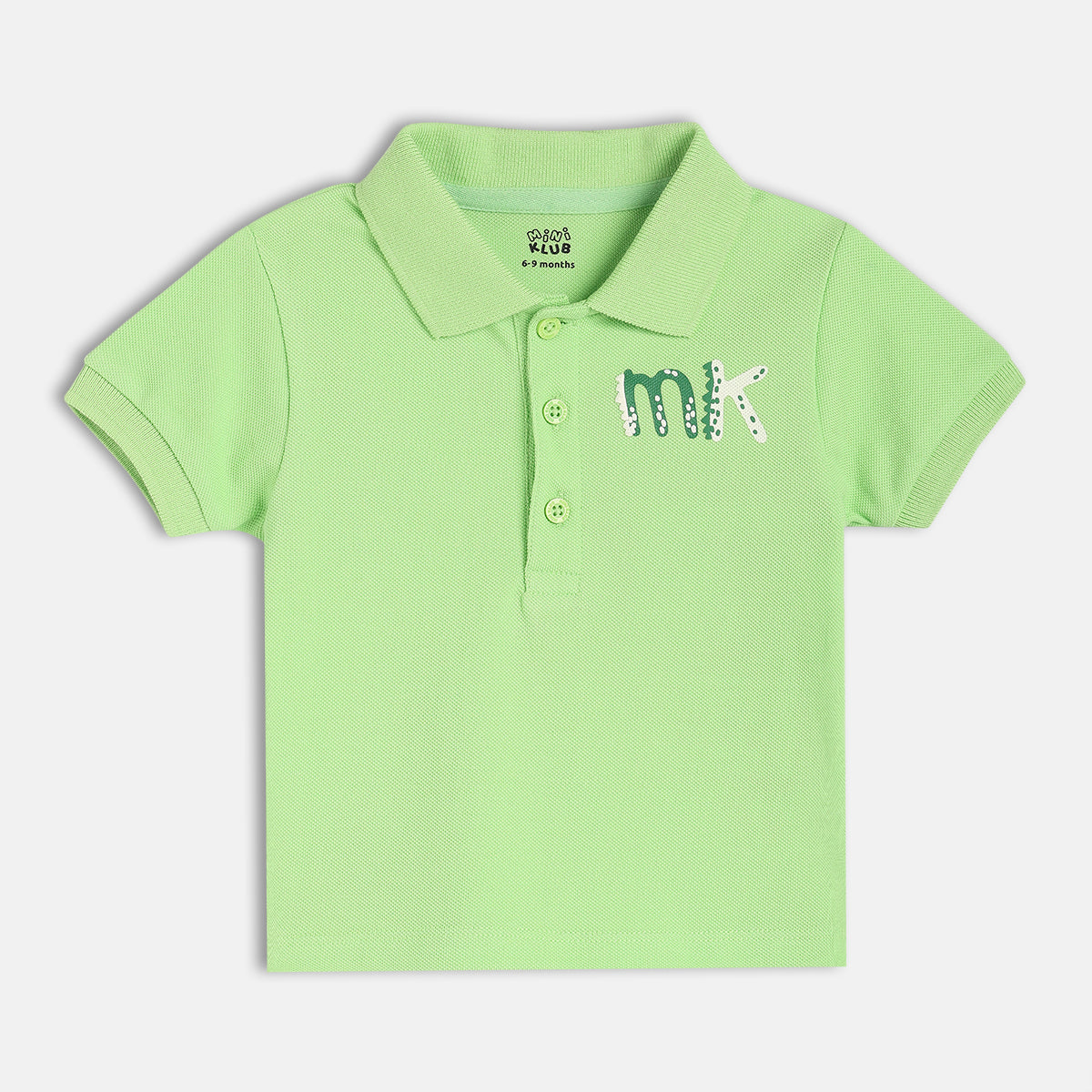 Boys Green Short Sleeve Polo