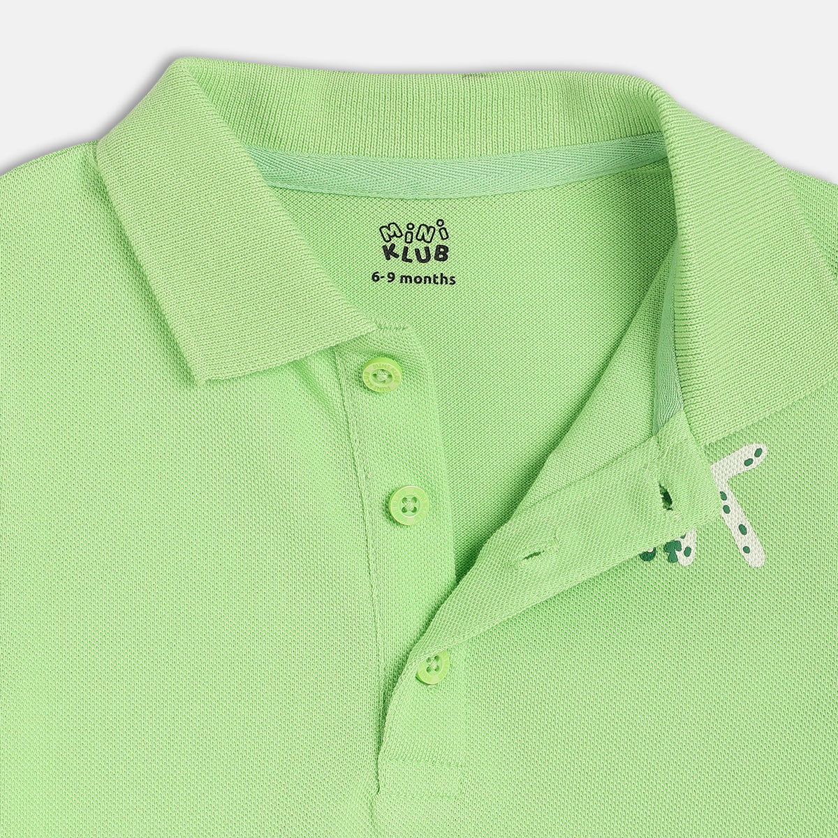 Boys Green Short Sleeve Polo