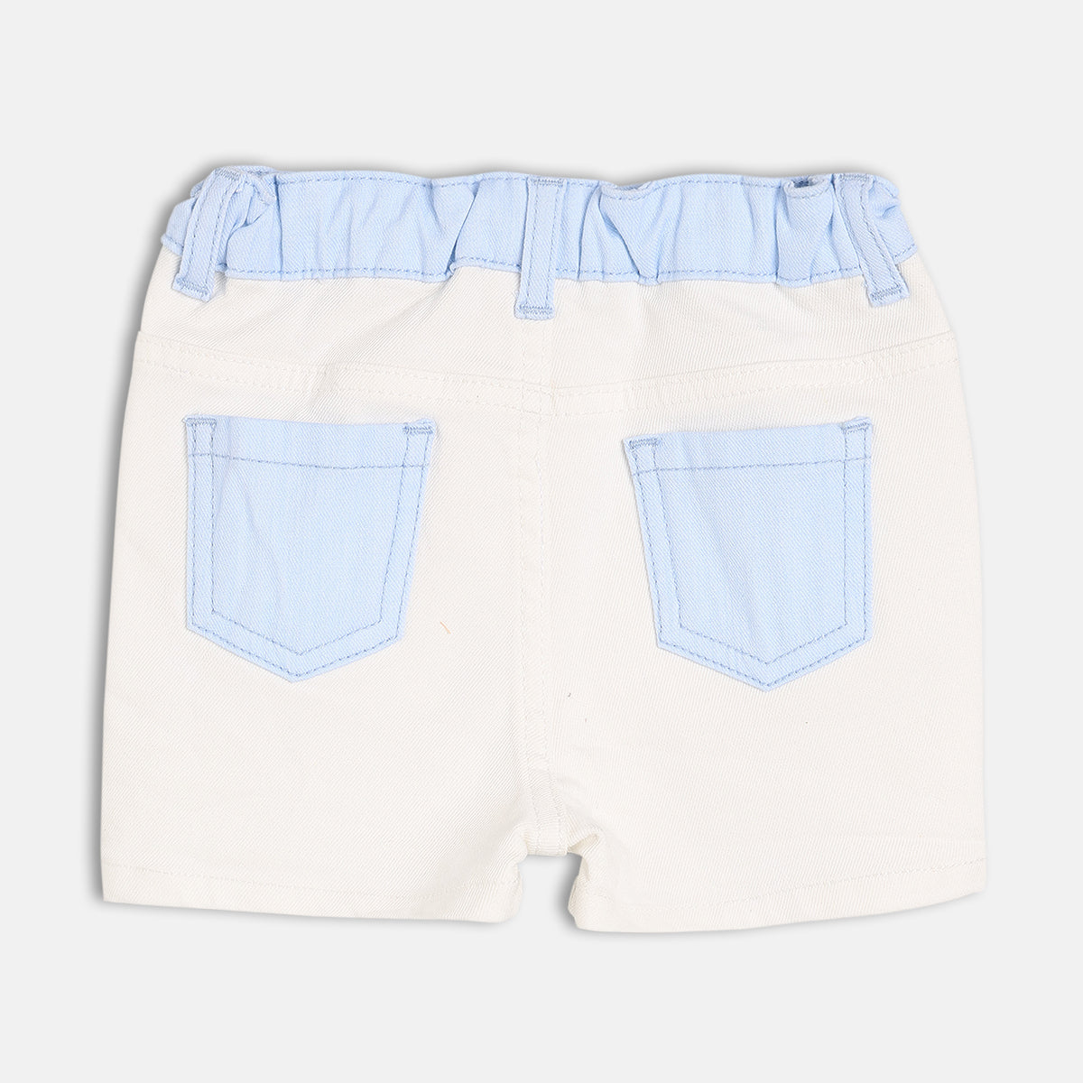 Boys White Elasticated Shorts