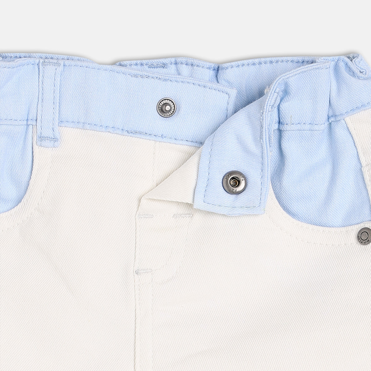 Boys White Elasticated Shorts