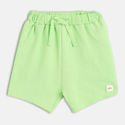 Boys Green Elasticated Shorts