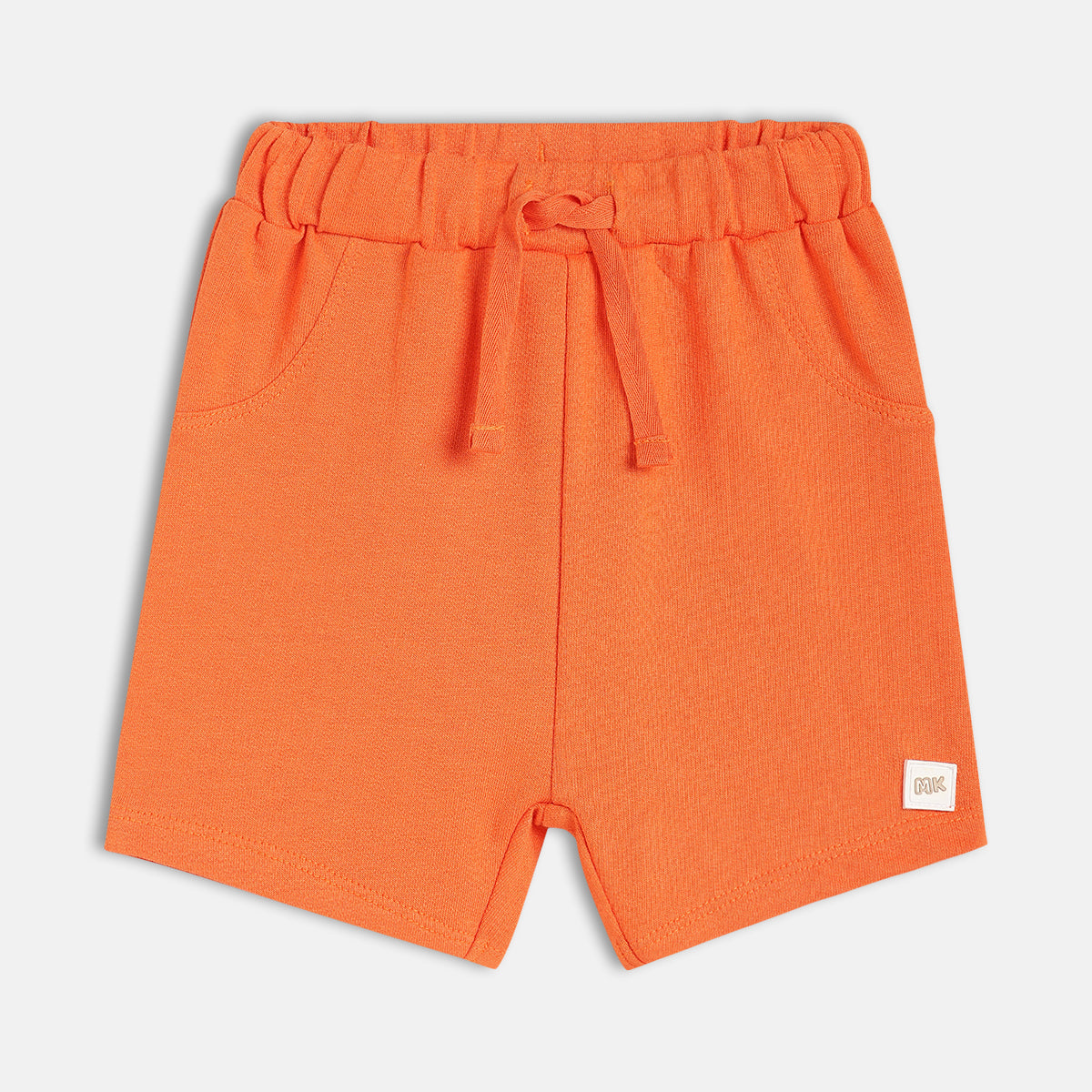 Boys Orange Thigh Length Shorts