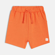Boys Orange Thigh Length Shorts
