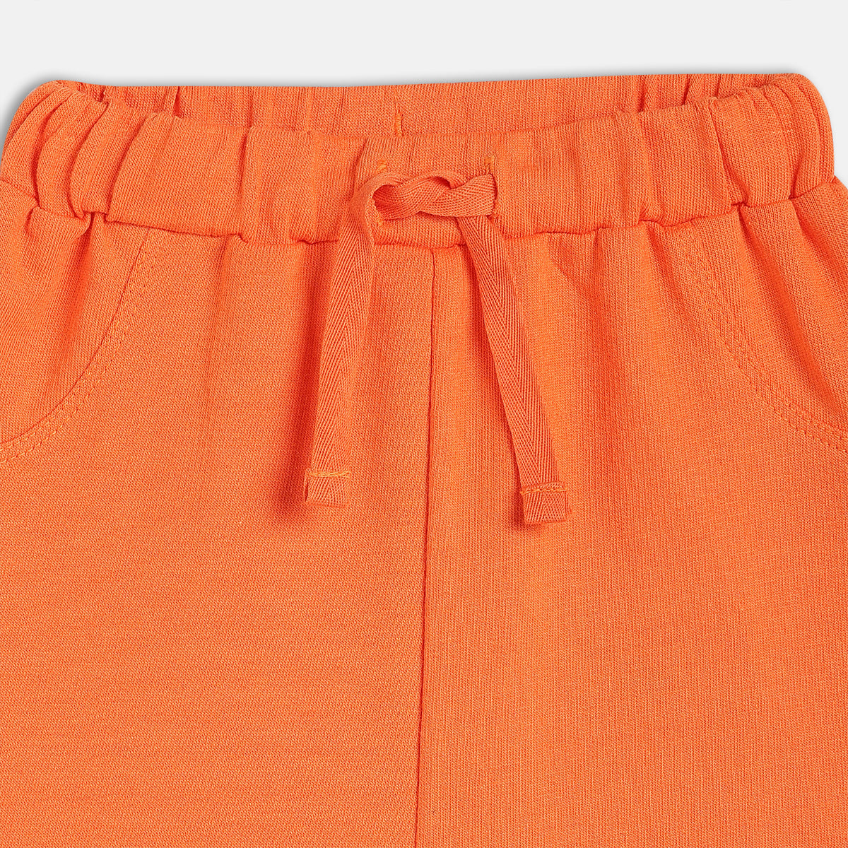 Boys Orange Thigh Length Shorts