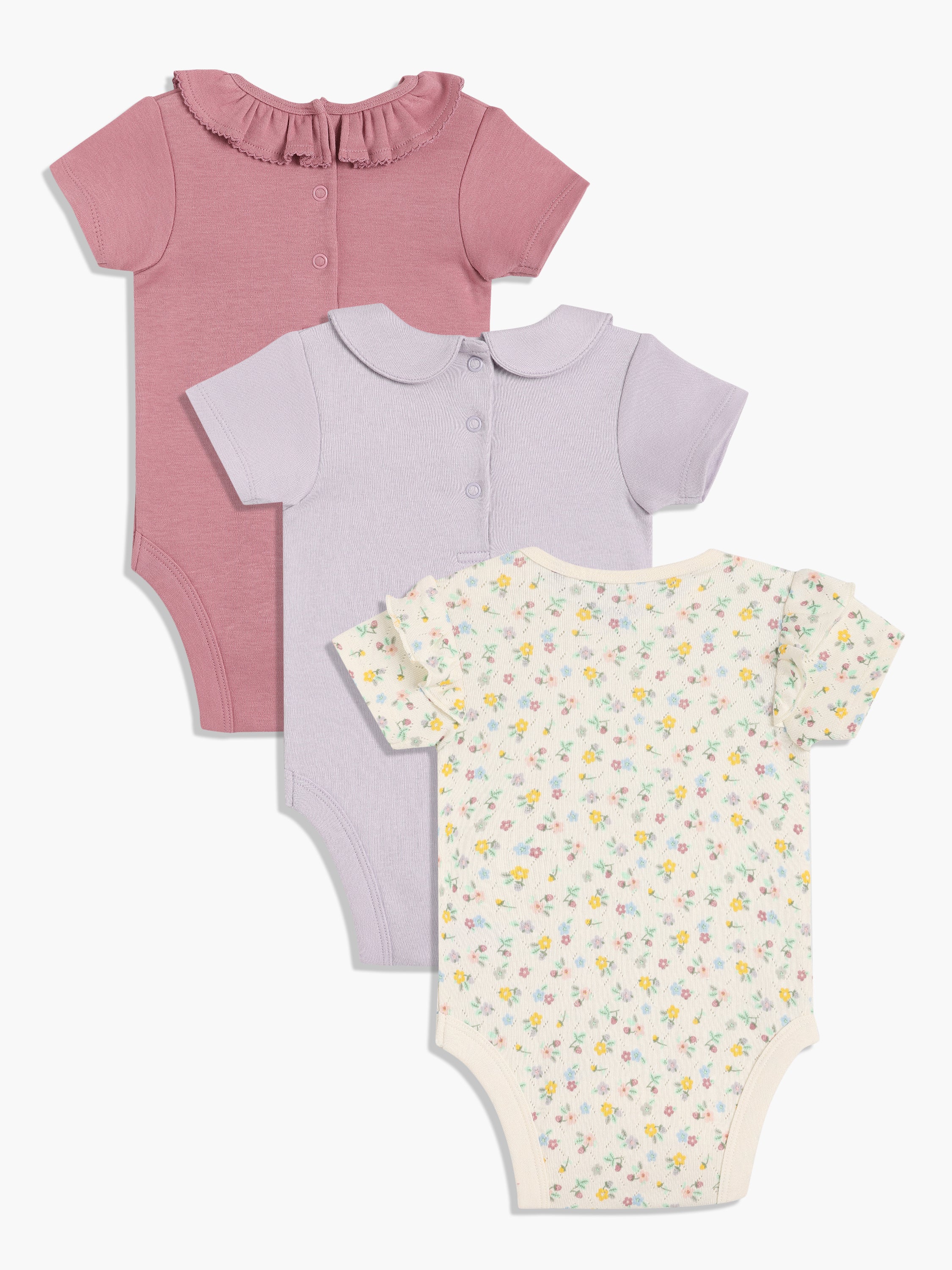 Girls 3 Pack Body Suit