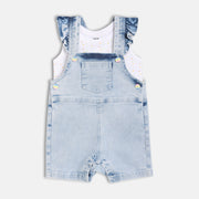 Girls Multi Dungaree Set