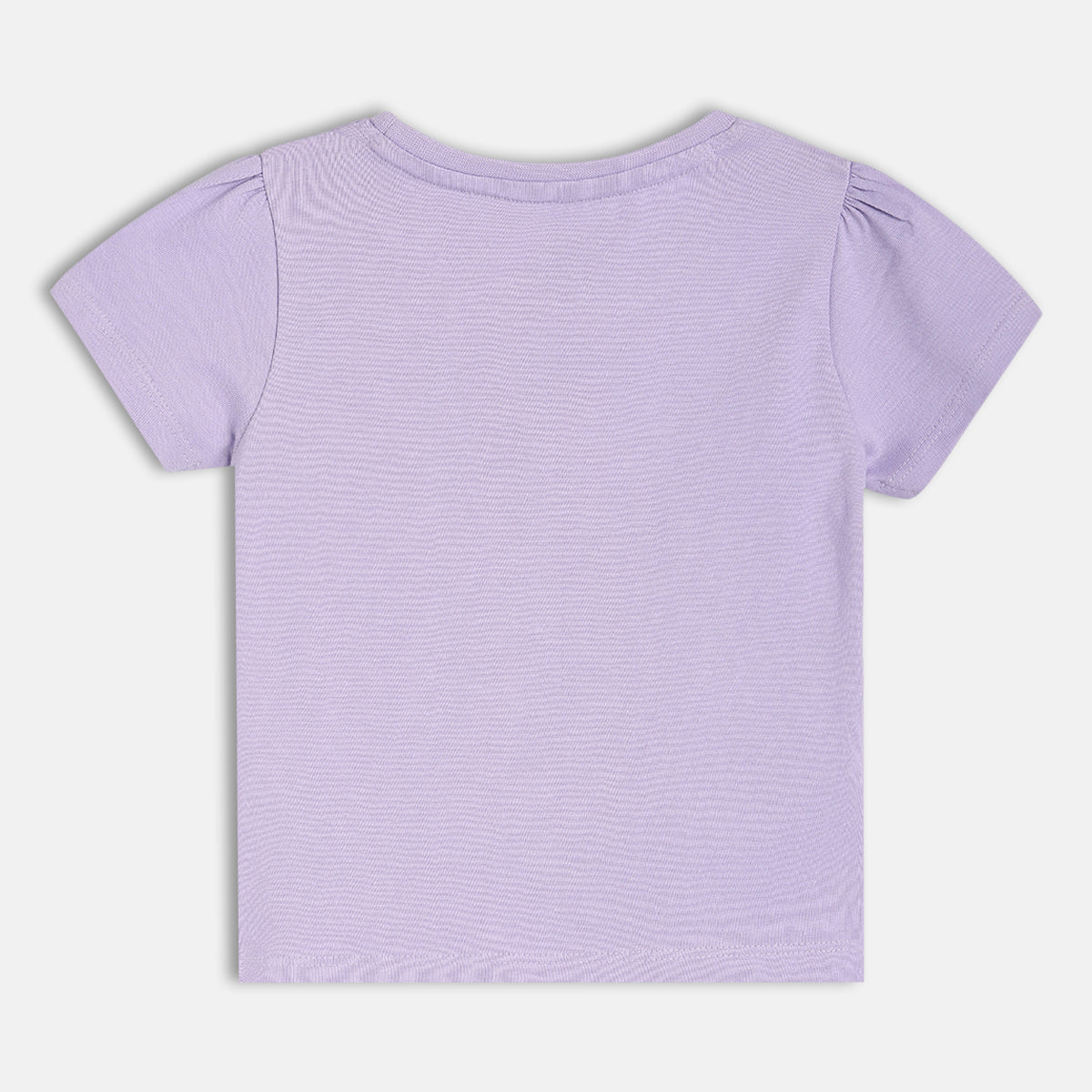 Girls Violet Short Sleeve Knit Top