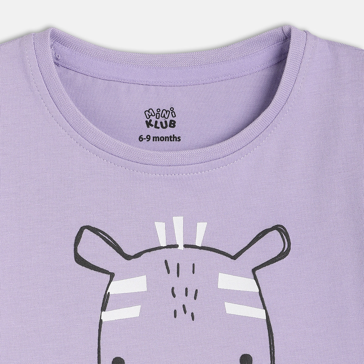 Girls Violet Short Sleeve Knit Top