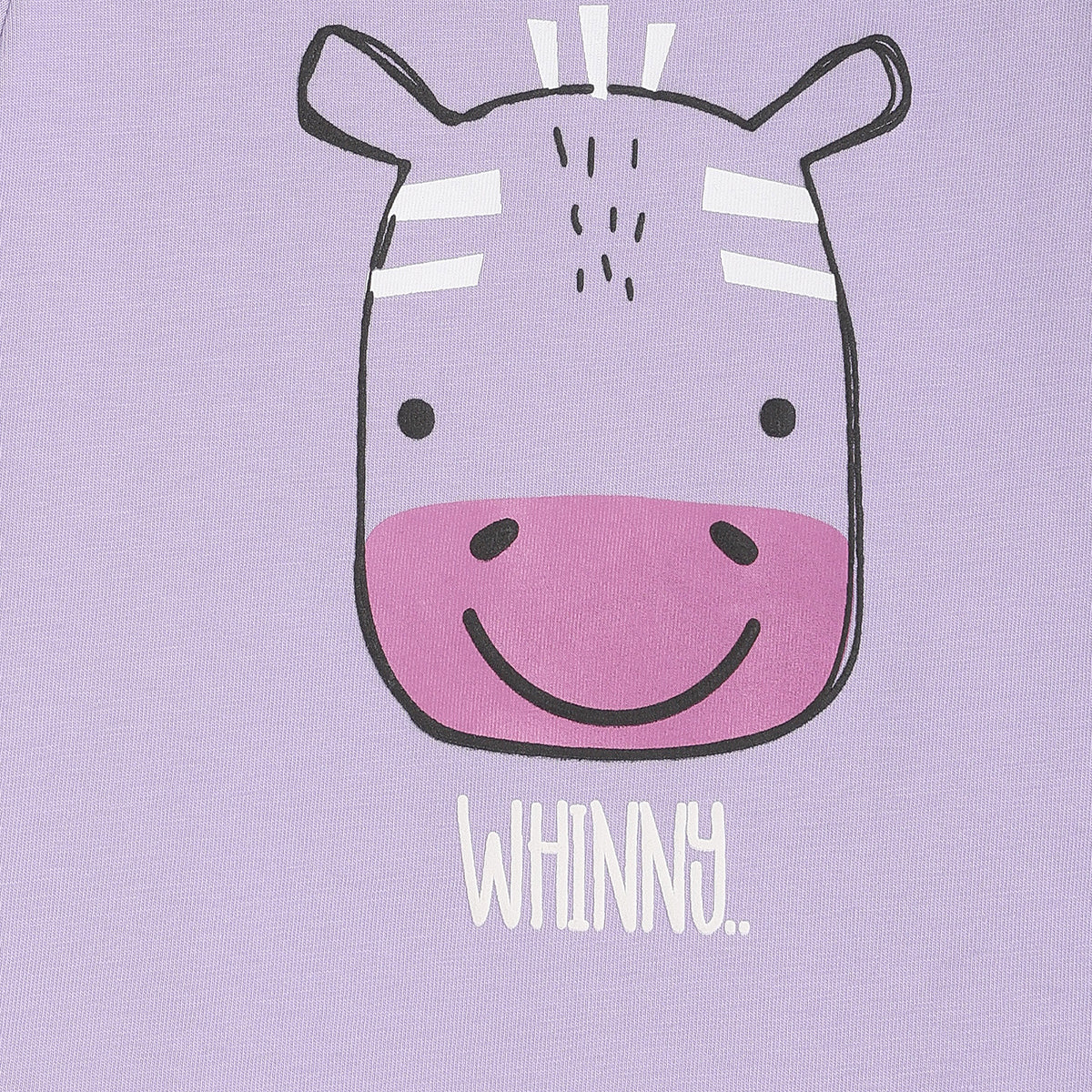 Girls Violet Short Sleeve Knit Top