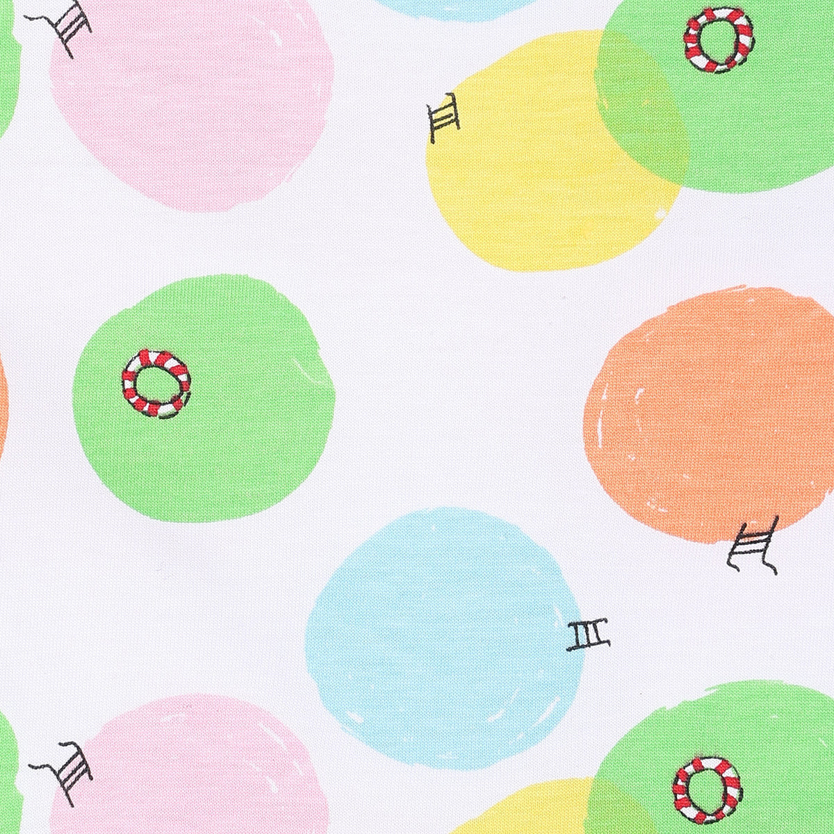 Girls White/Blue Sleeve Less Pinny Set