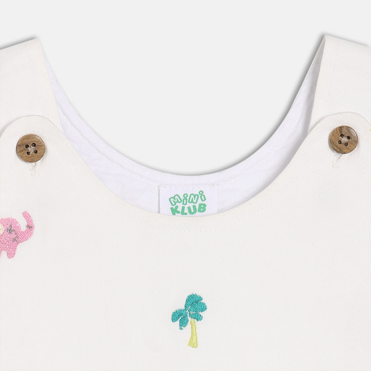 Girls Pink/White Pinny Set