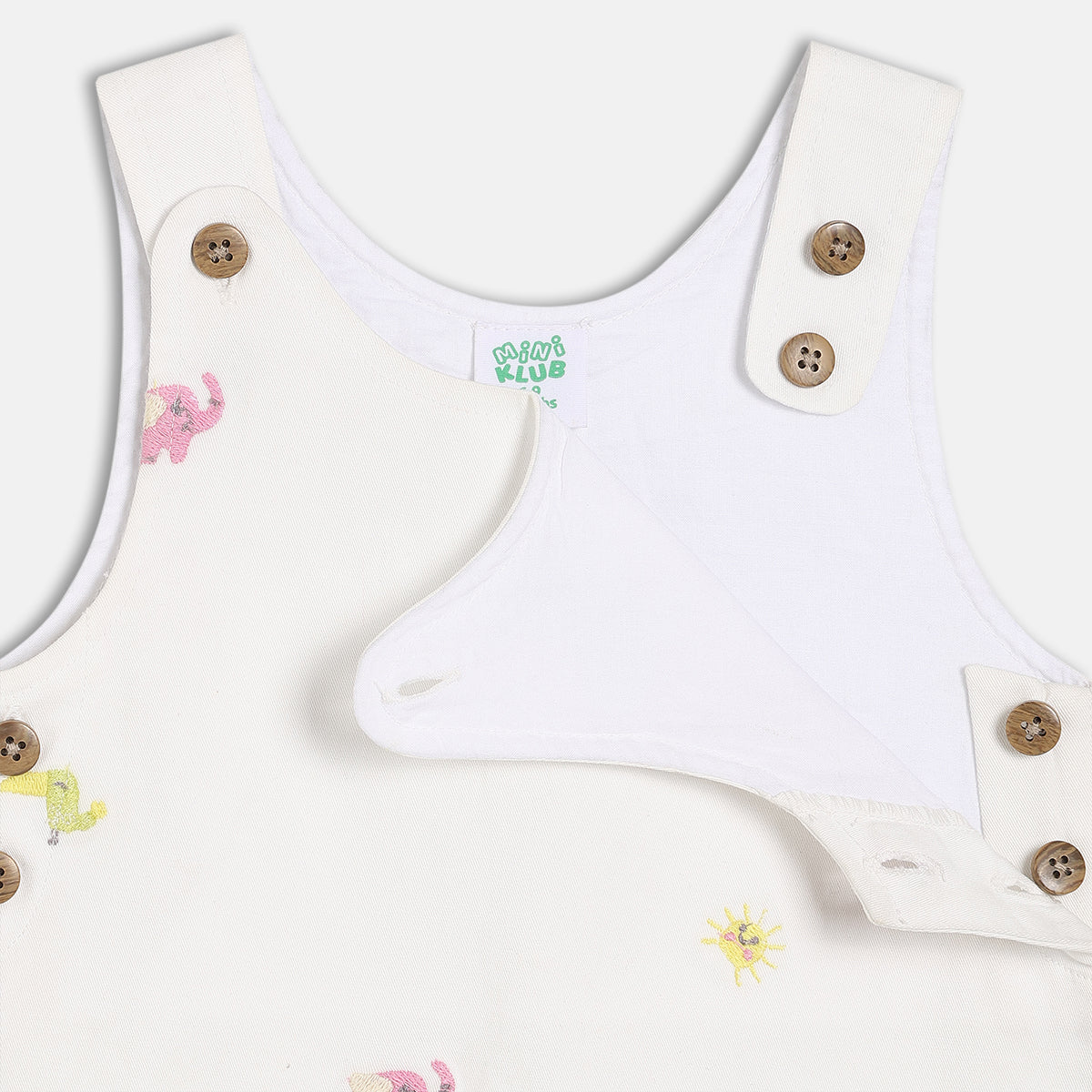 Girls Pink/White Pinny Set