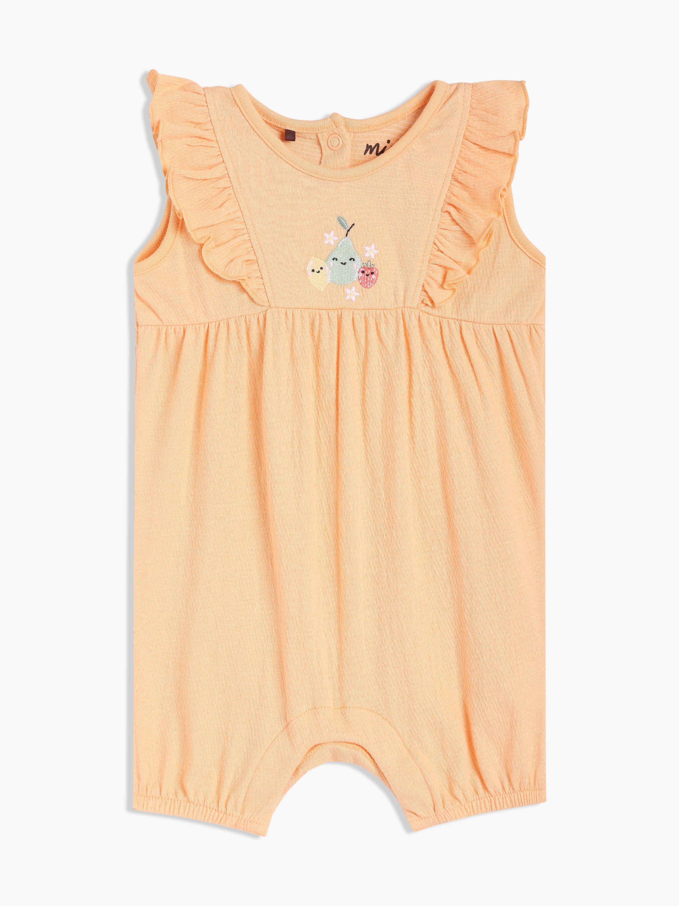 Girls Orange Romper
