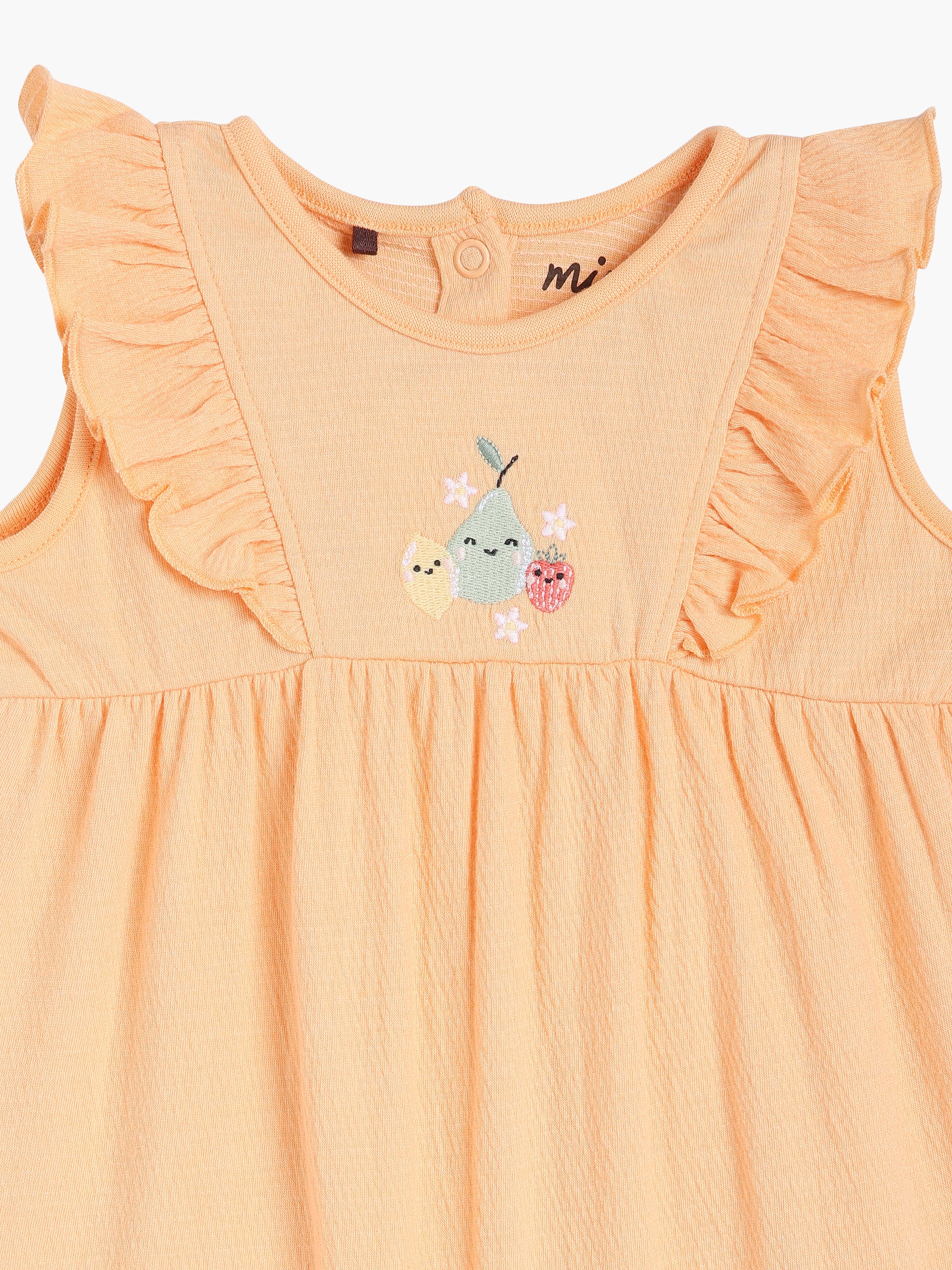 Girls Orange Romper