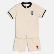 Boys White Lounge Wear