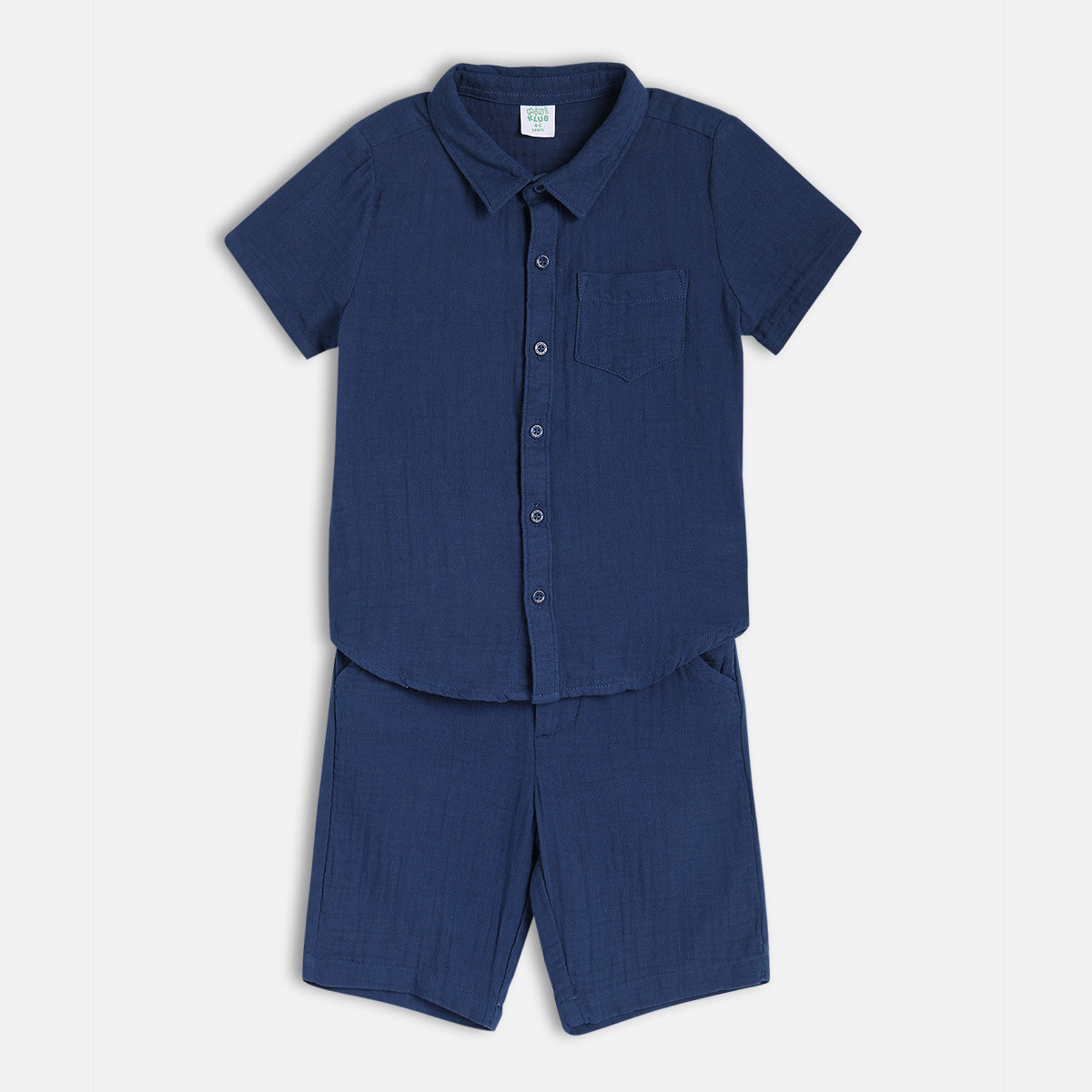 Boys Navy Blue Short Sleeve Lounge Wear