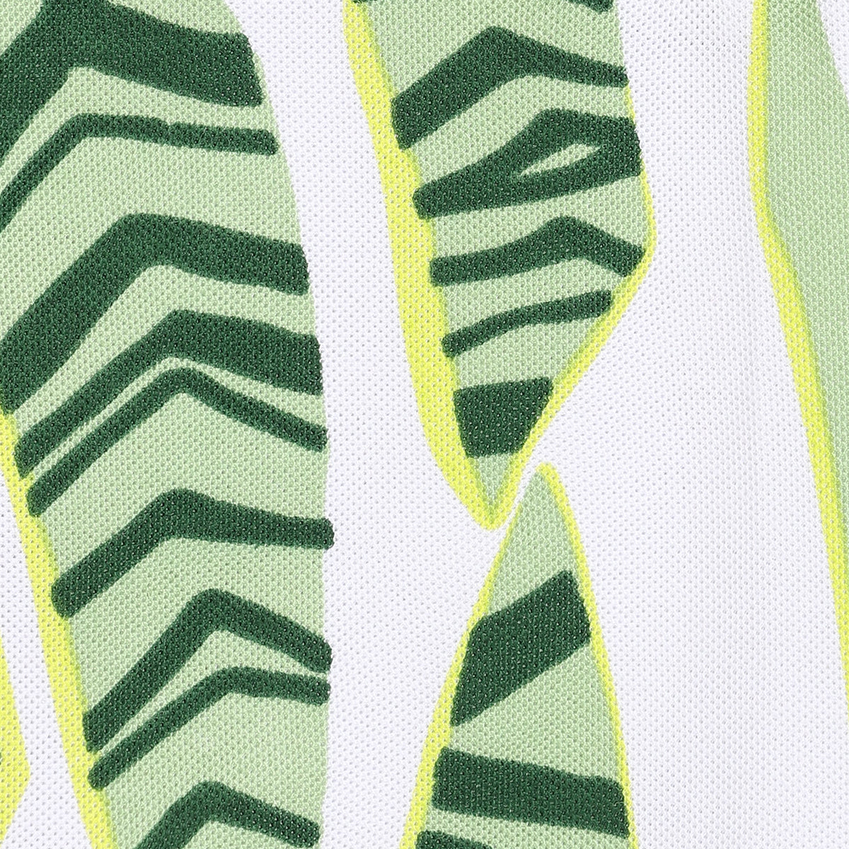 Boys White/Green Short Sleeve Polo