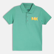 Boys Green Short Sleeve Polo