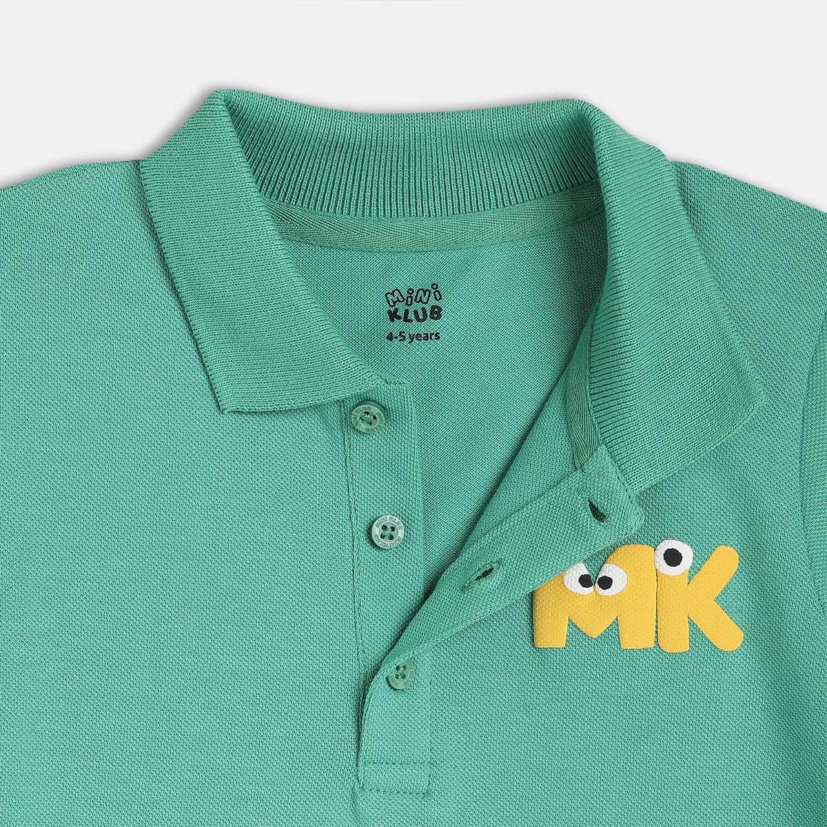 Boys Green Short Sleeve Polo