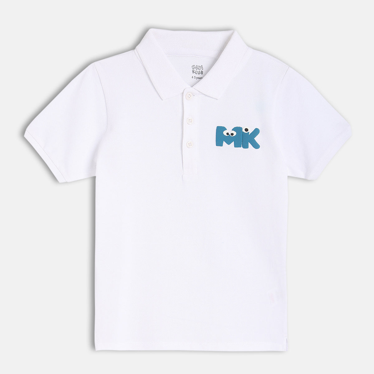 Boys White Short Sleeve Polo