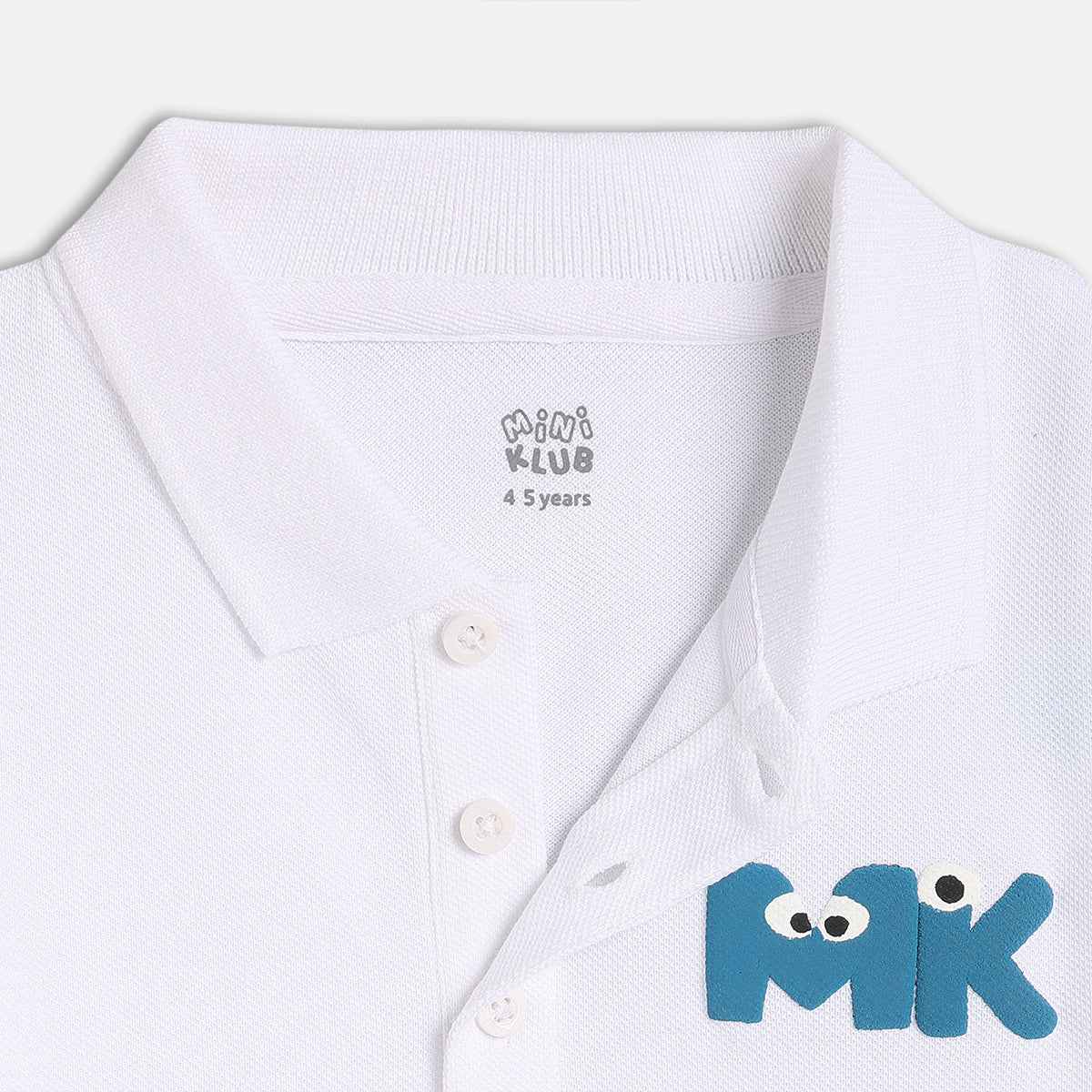 Boys White Short Sleeve Polo