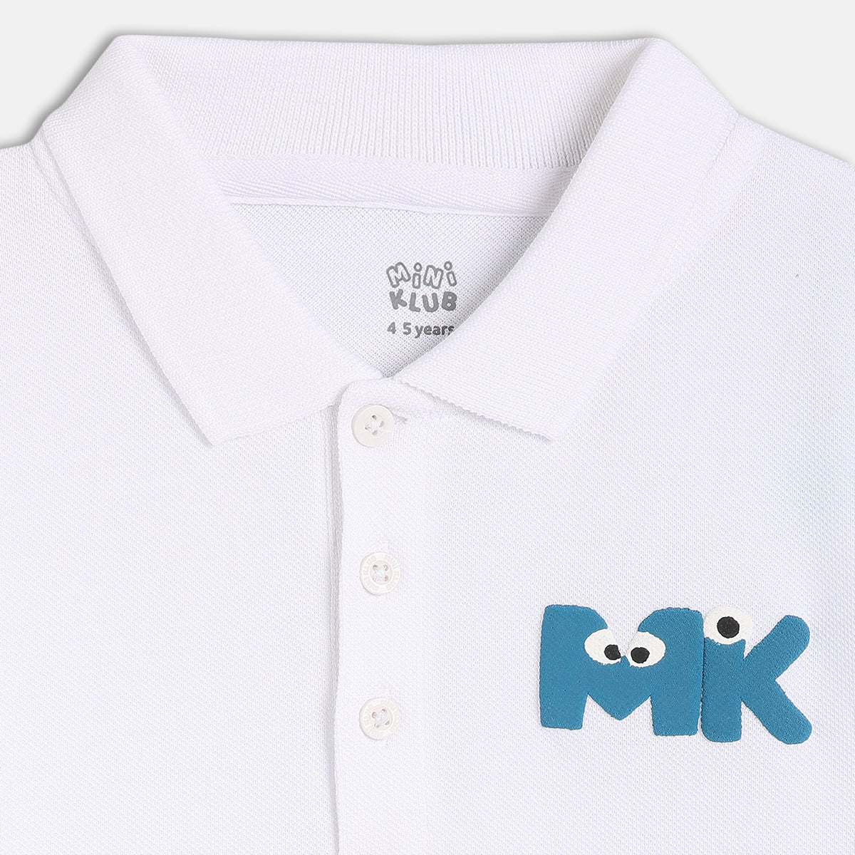 Boys White Short Sleeve Polo