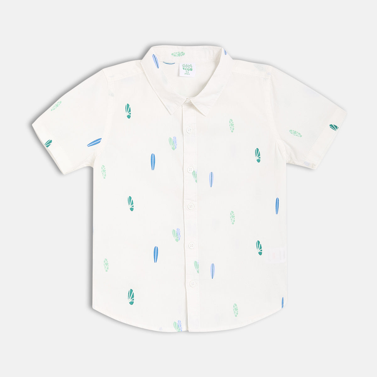 Boys White Short Sleeve Shirt