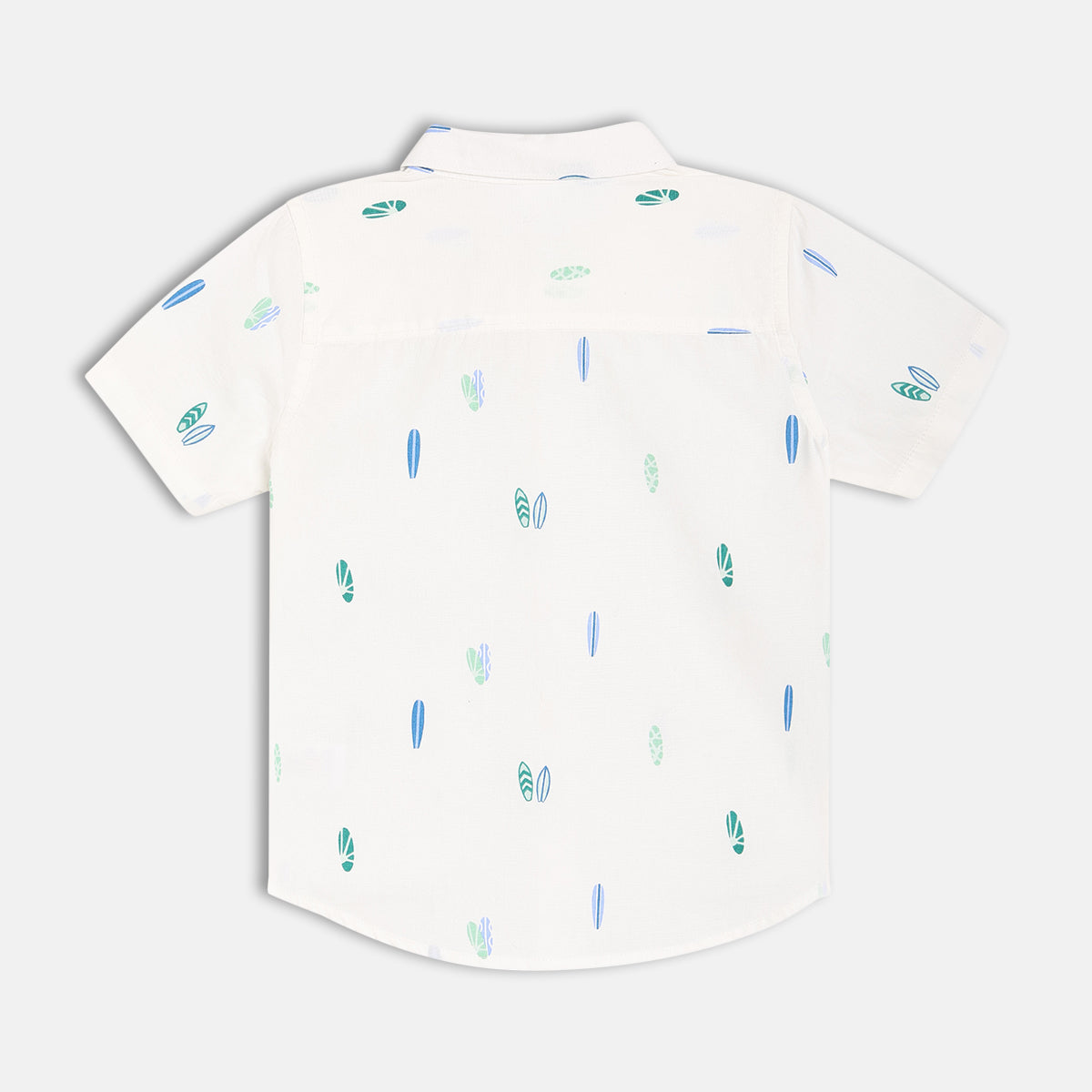 Boys White Short Sleeve Shirt