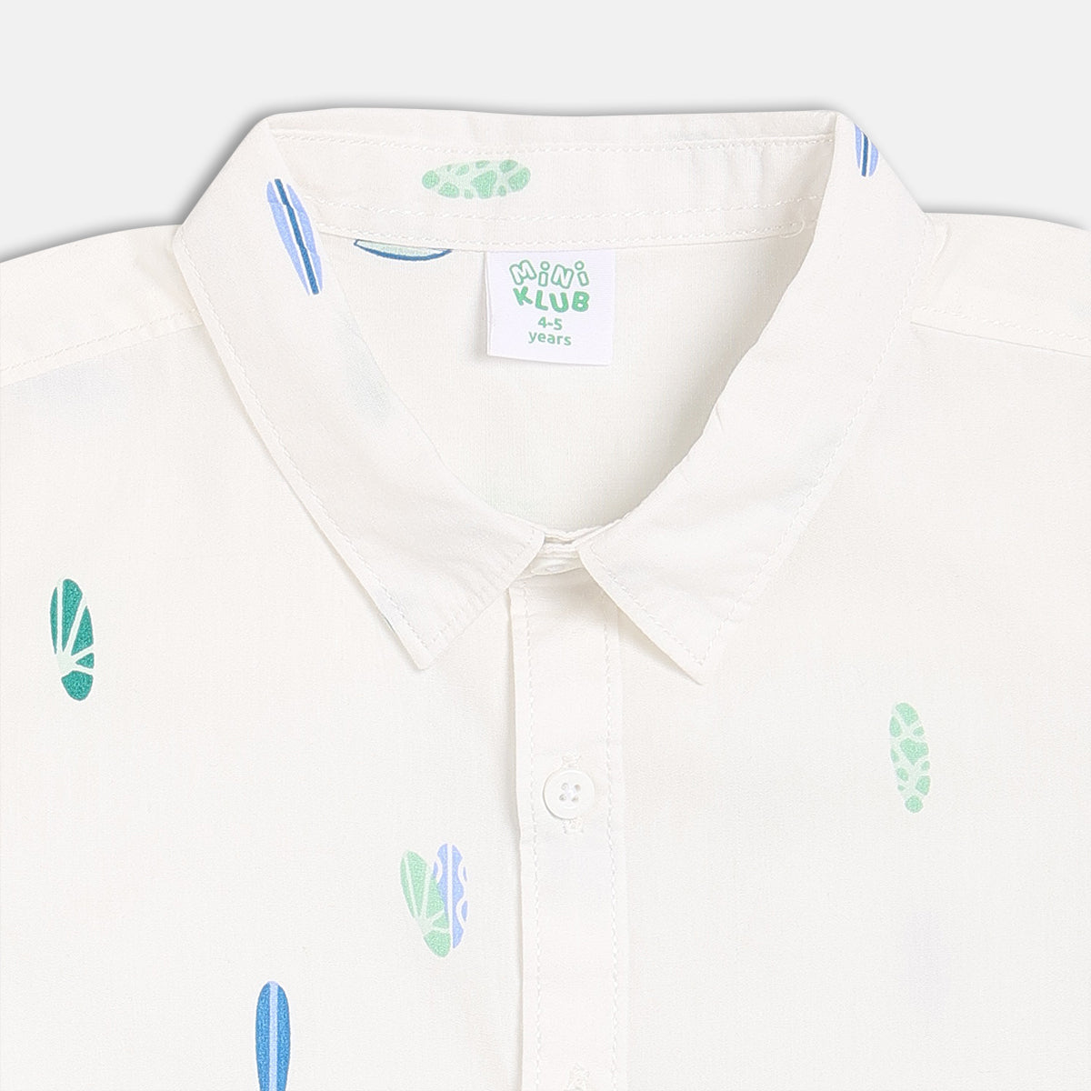 Boys White Short Sleeve Shirt