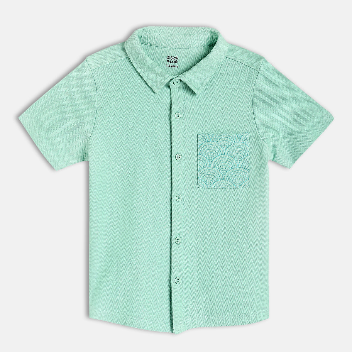 Boys Light Blue Short Sleeve Shirt