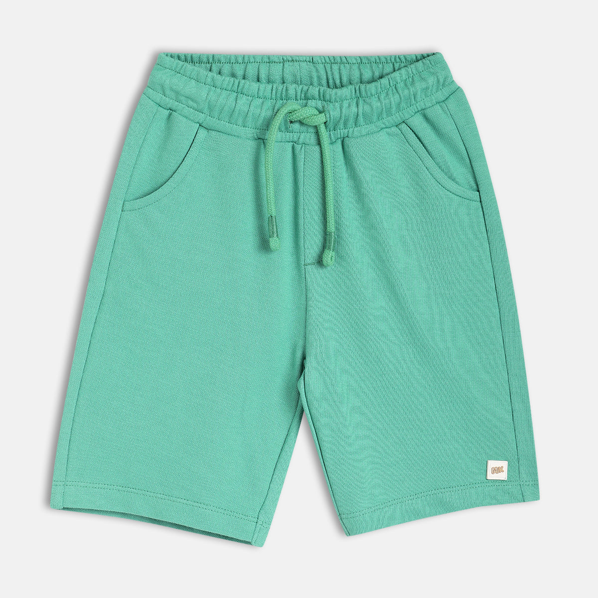 Boys Green Thigh Length Shorts