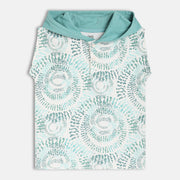 Boys White/Blue Short Sleeve T-Shirt