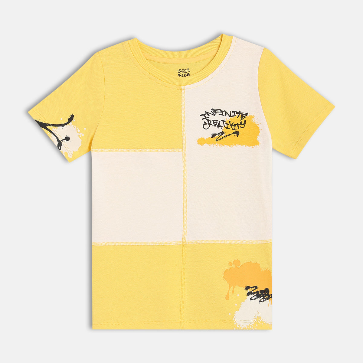 Boys White/Yellow T-Shirt