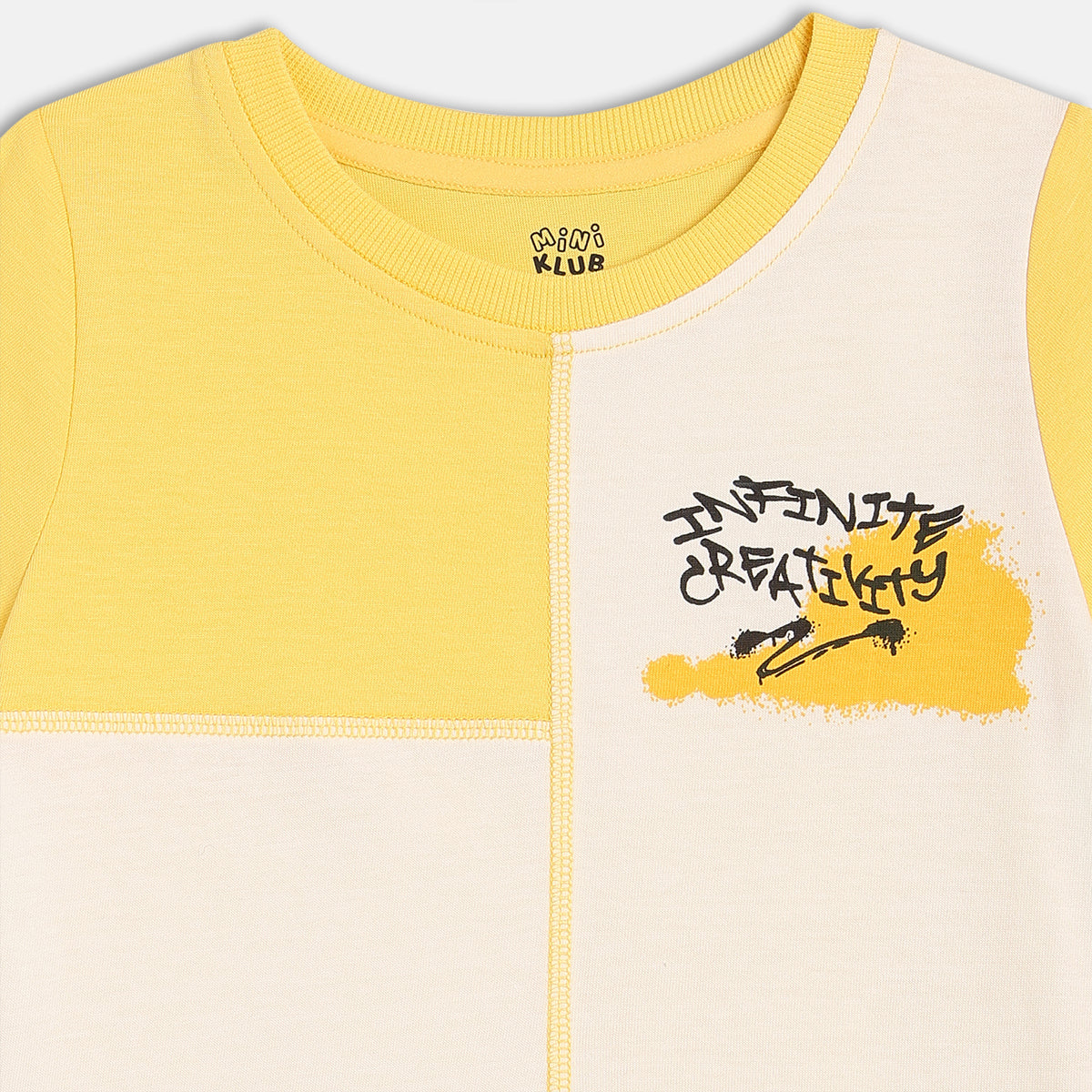 Boys White/Yellow T-Shirt