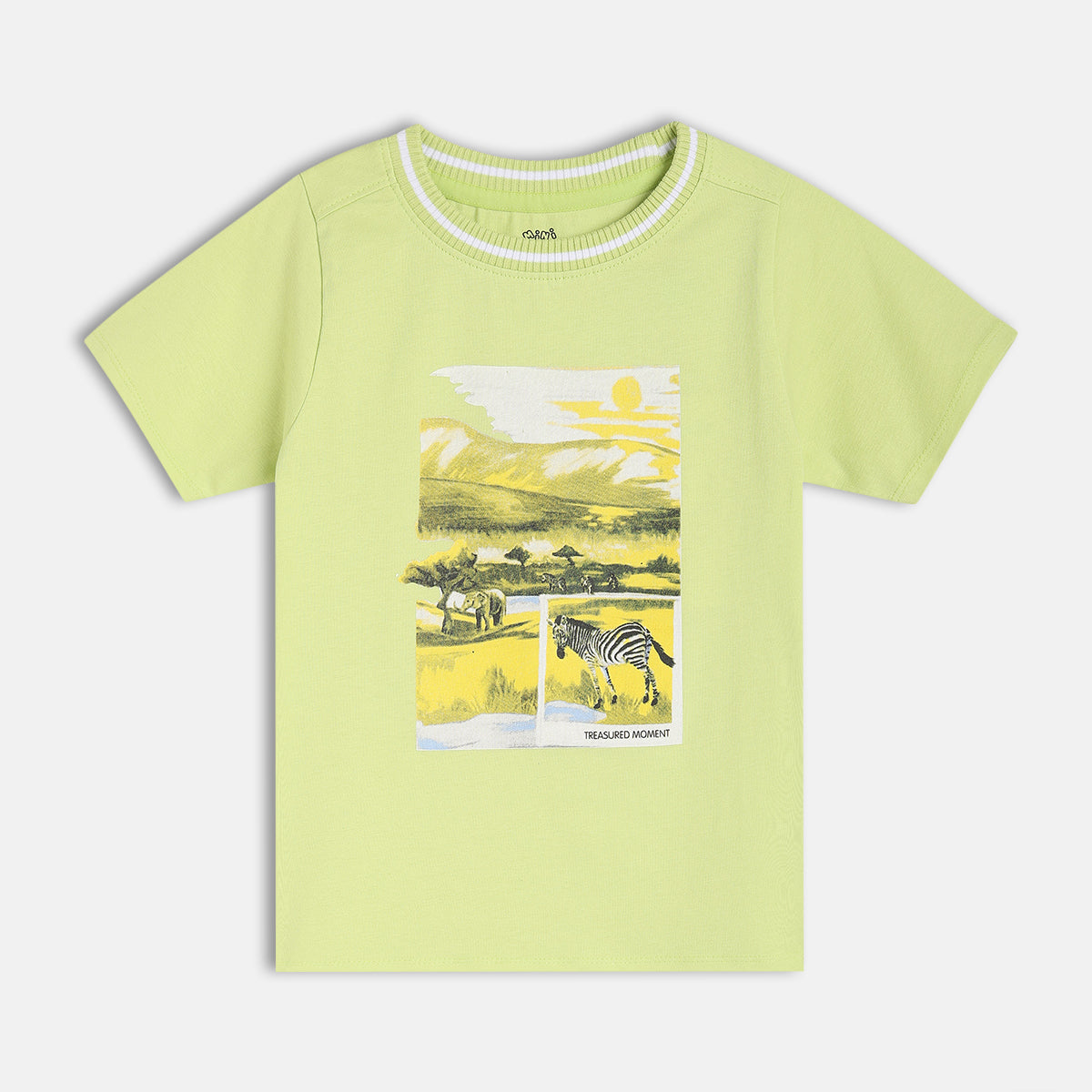 Boys Light Green Short Sleeve T-Shirt