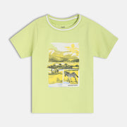Boys Light Green Short Sleeve T-Shirt