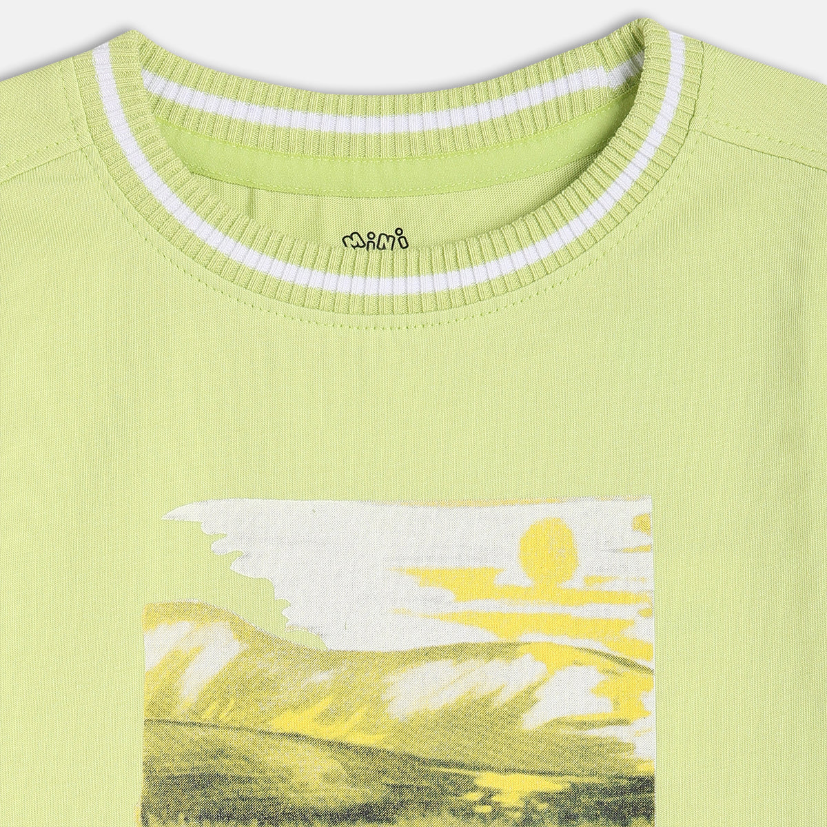 Boys Light Green Short Sleeve T-Shirt