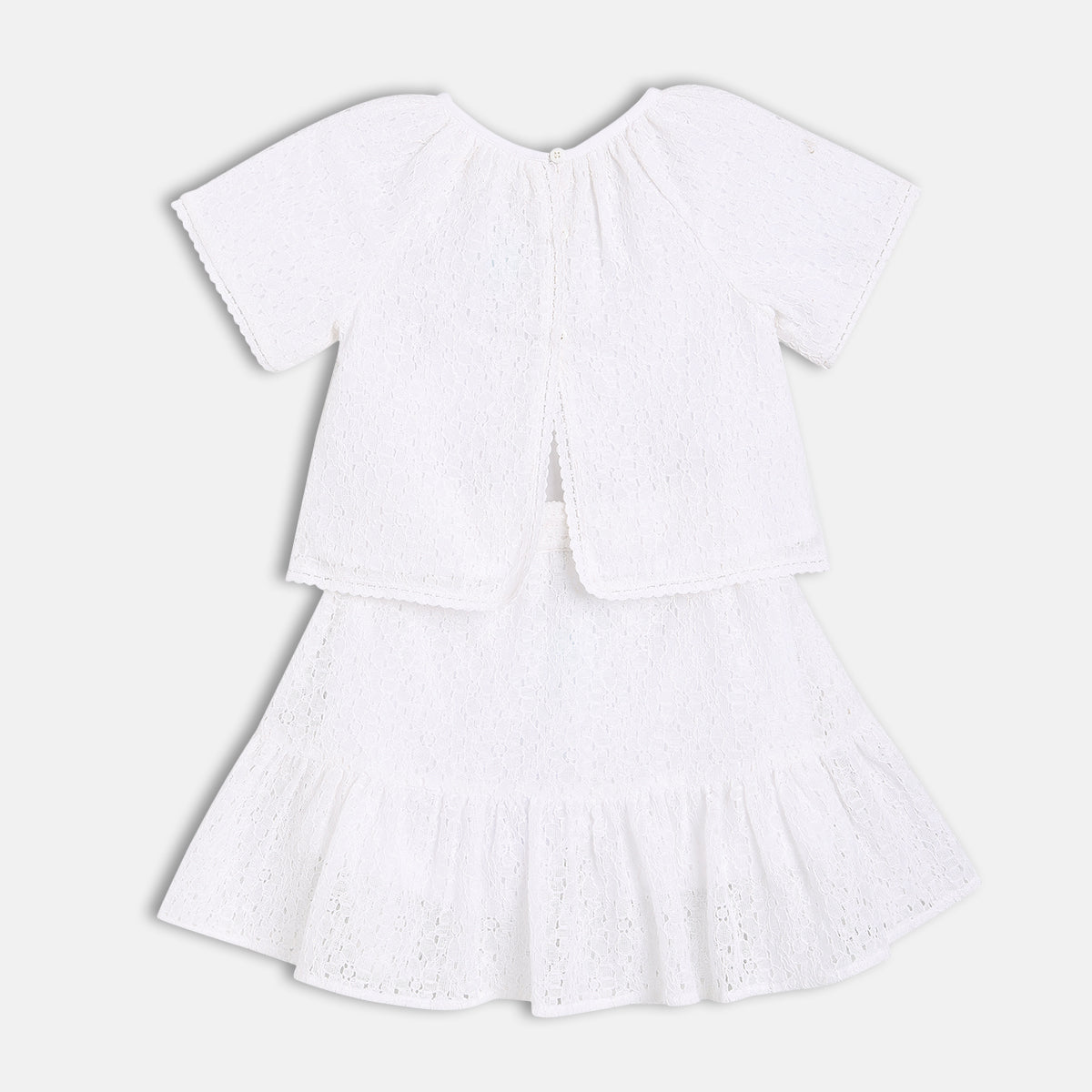 Girls White Lounge Wear