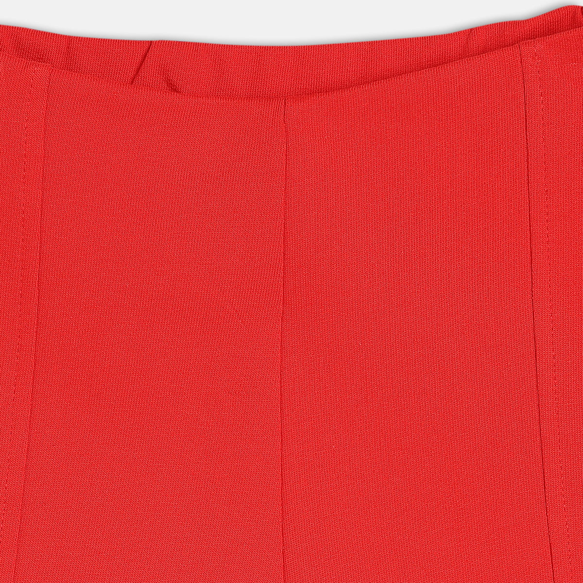 Girls Red Elasticated Shorts