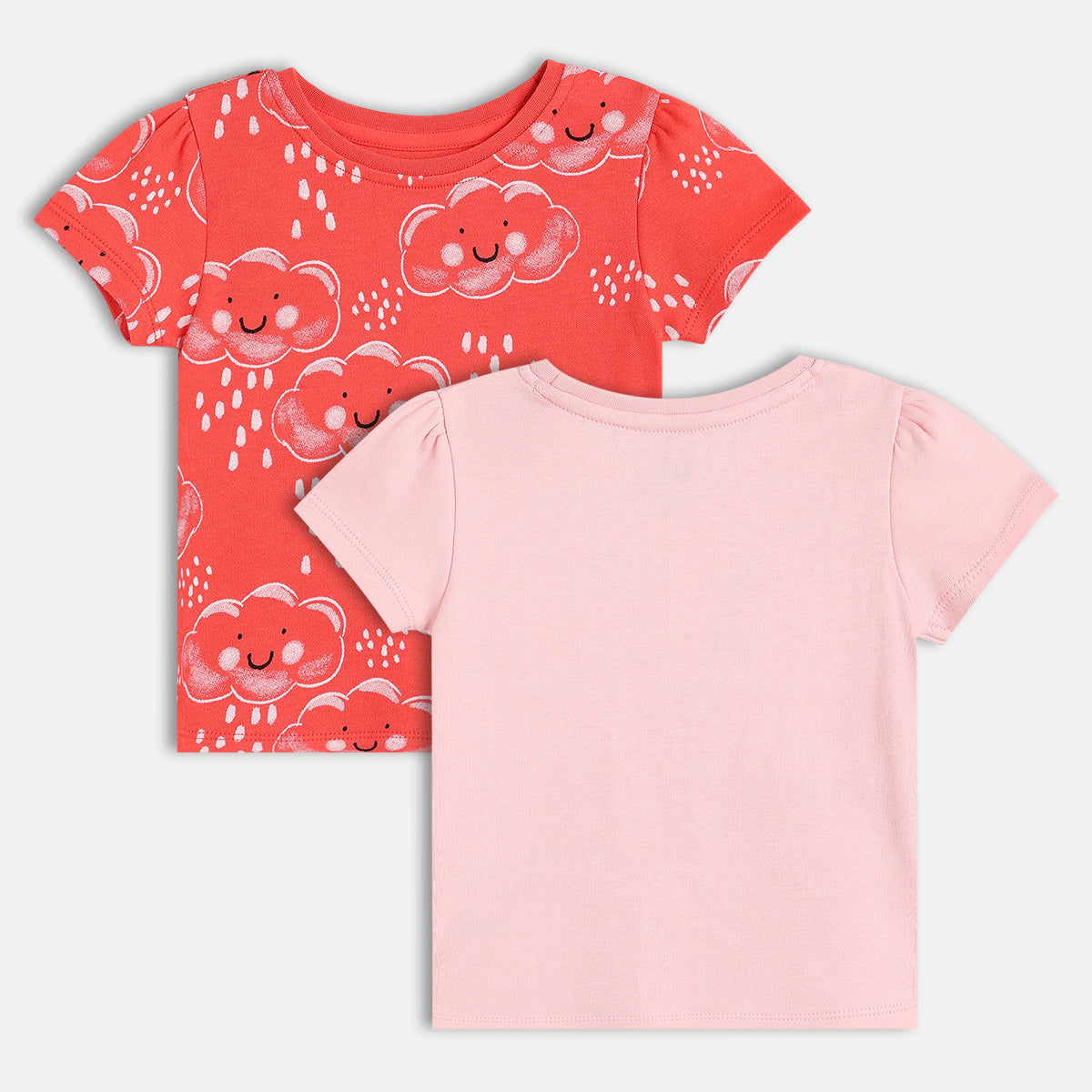 Girls Red/Pink Knit Top