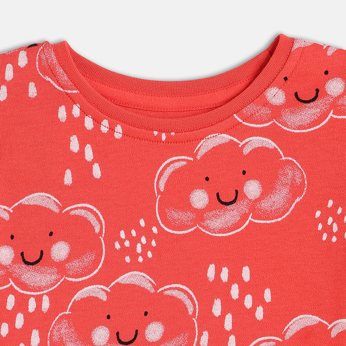 Girls Red/Pink Knit Top