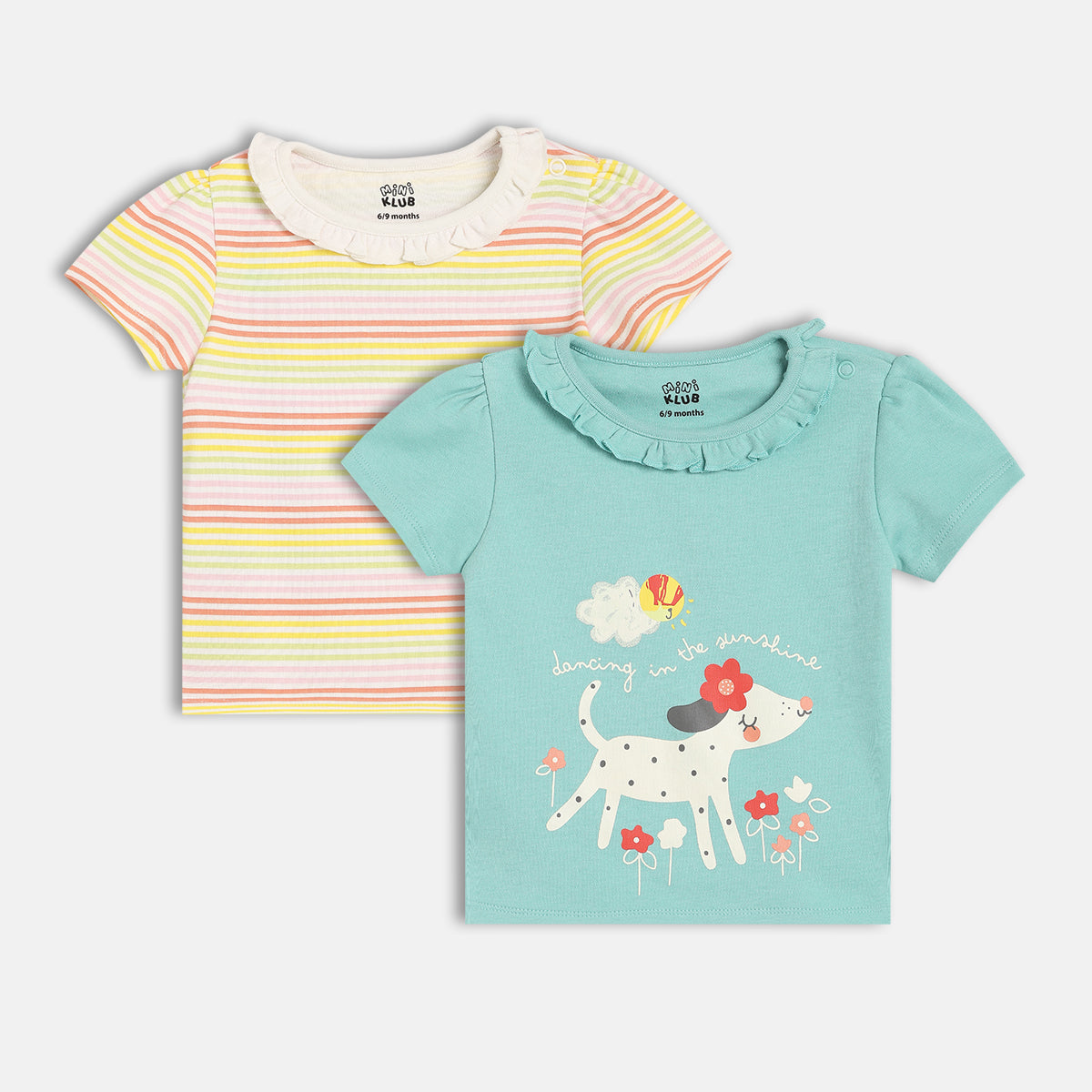 Girls Blue/Multi Knit Top