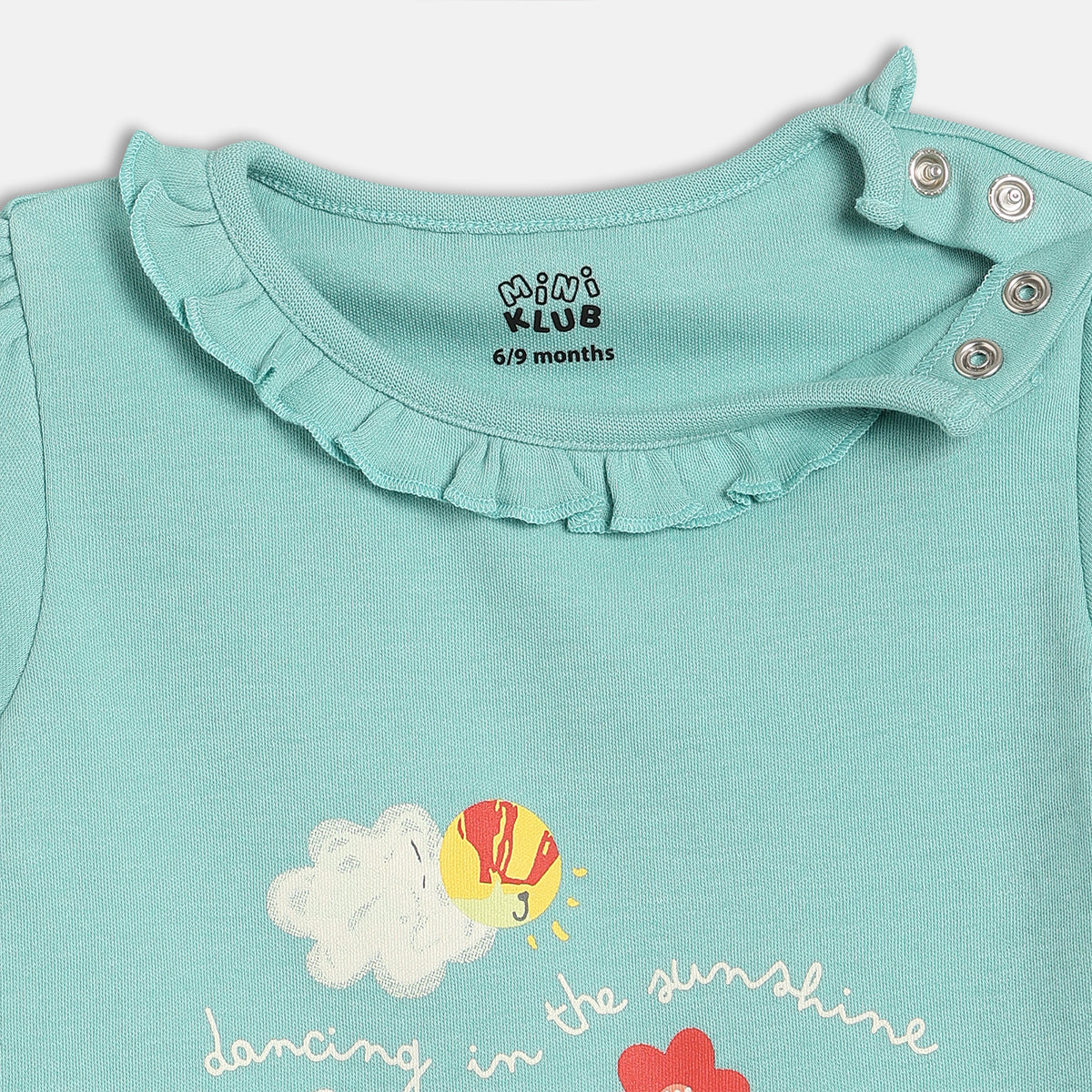 Girls Blue/Multi Knit Top