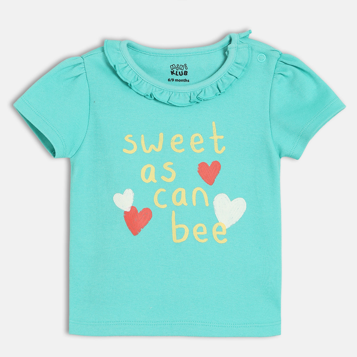 Girls Blue/Green Knit Top