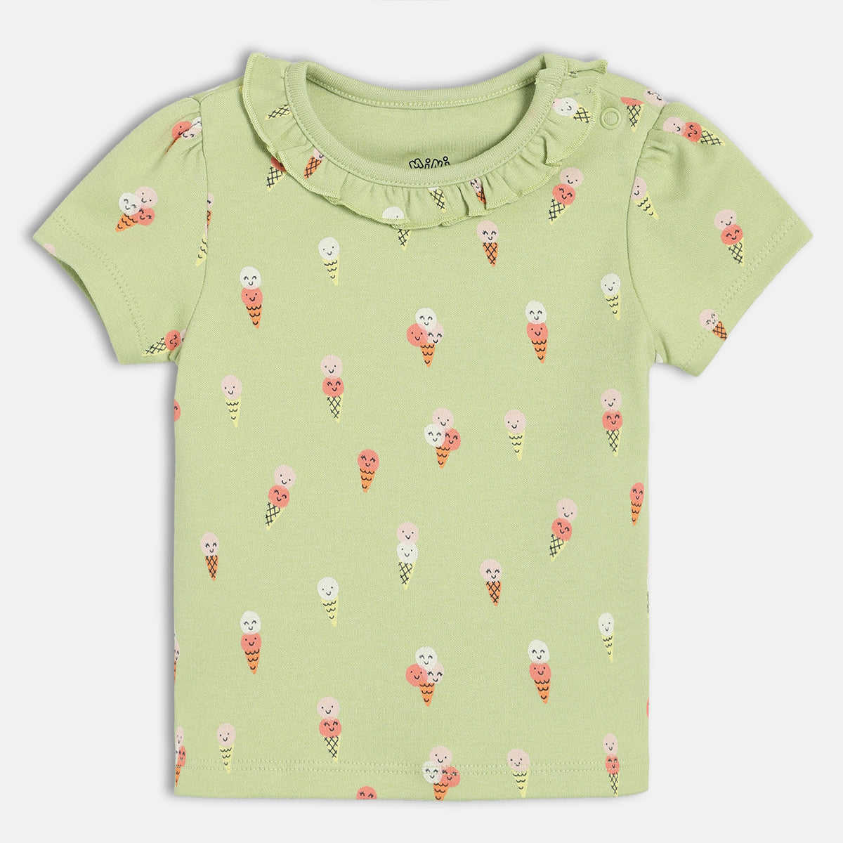 Girls Blue/Green Knit Top