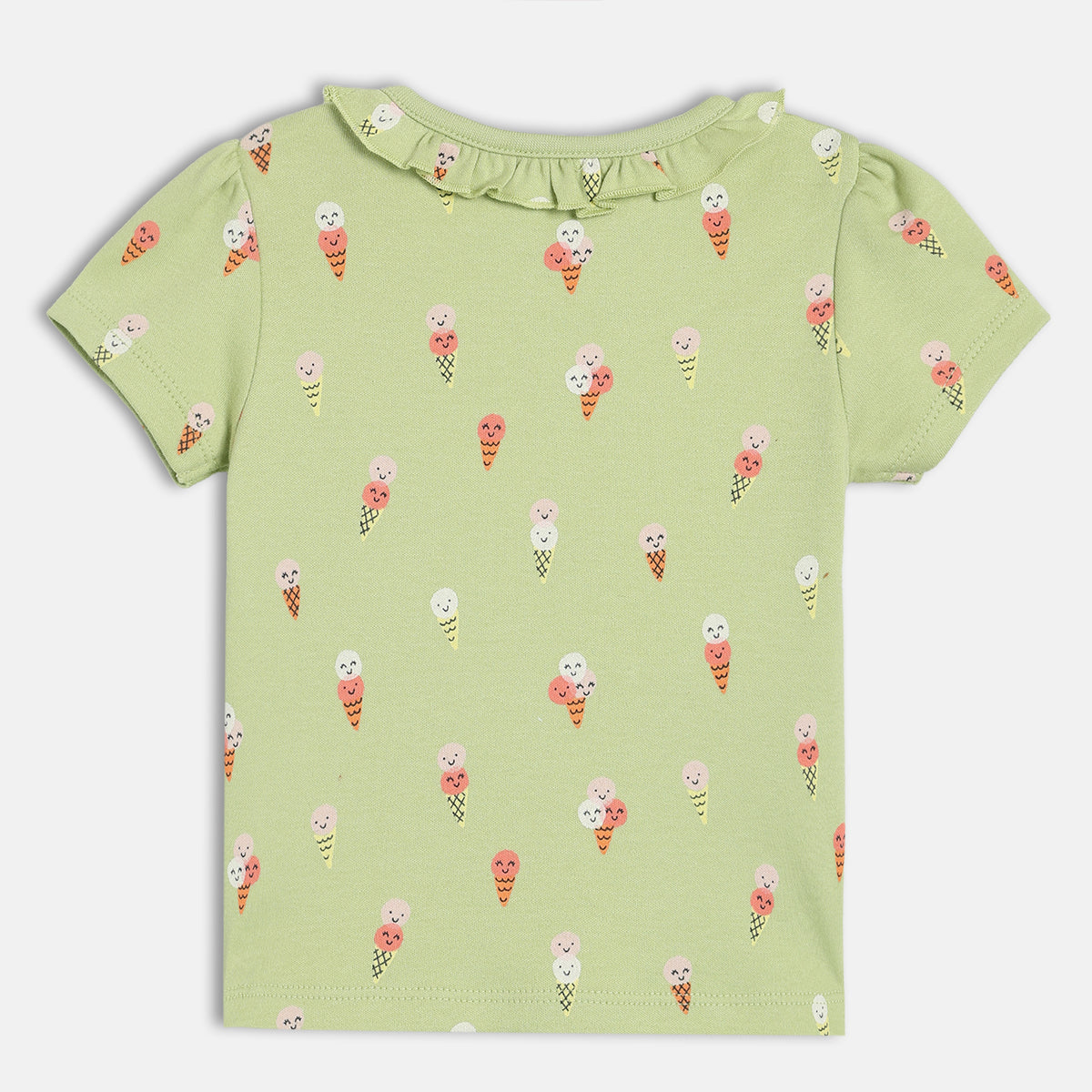 Girls Blue/Green Knit Top