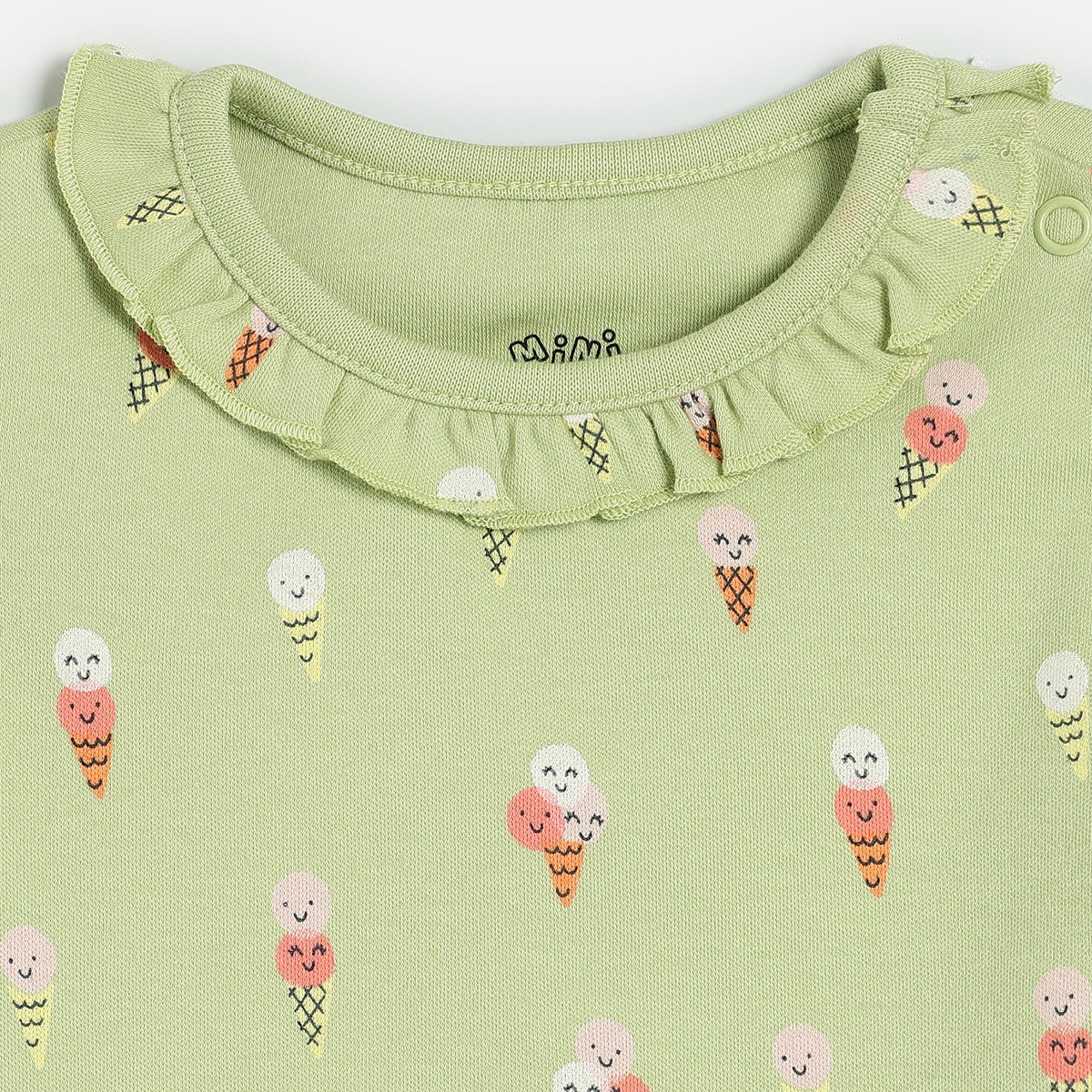 Girls Blue/Green Knit Top