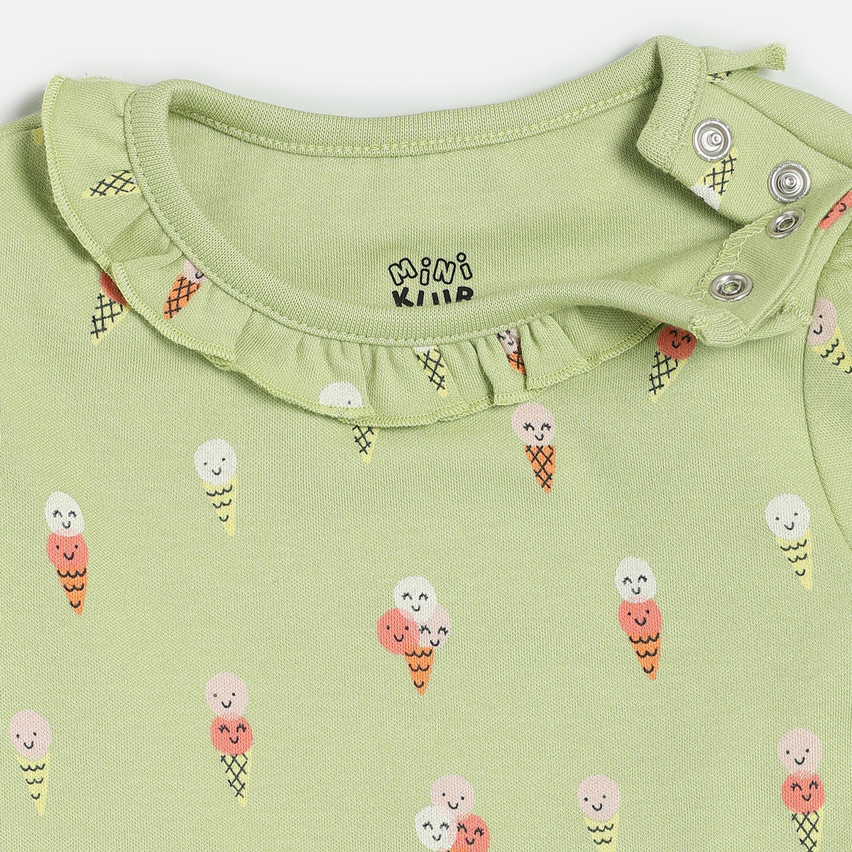 Girls Blue/Green Knit Top