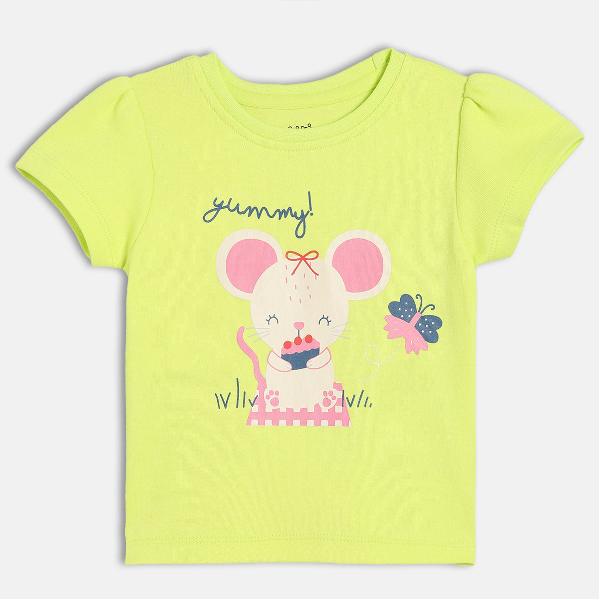 Girls Green/Pink Knit Top